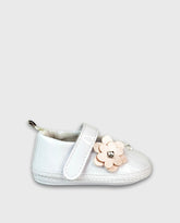 Baletas Sin Suela Flor Blanco Melosos Detalle